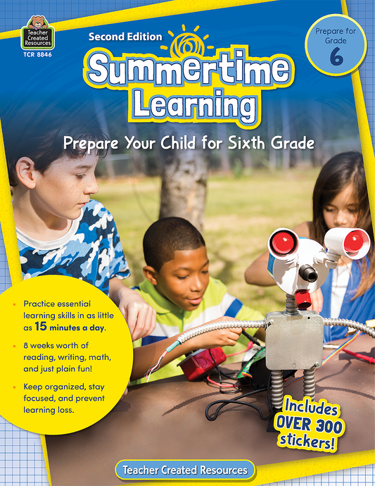 Summertime Learning, Second Edition (Prep. for Gr. 6)