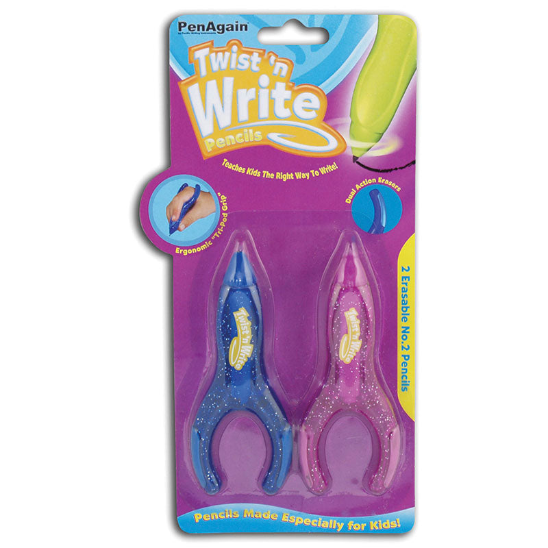 TWIST N WRITE PENCIL 2/PK CARDED