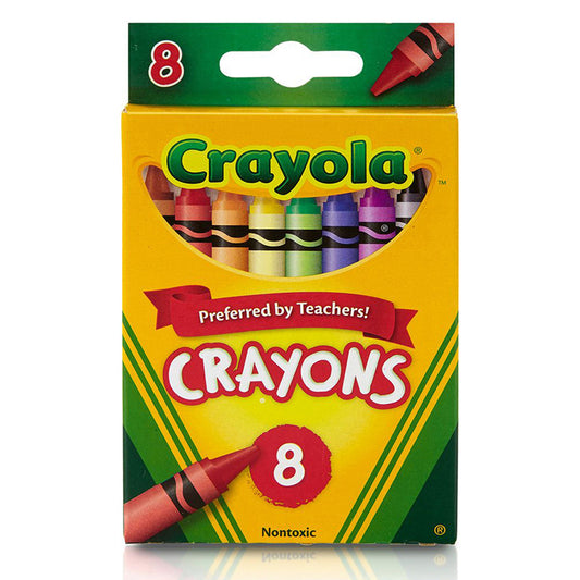 CRAYOLA CRAYONS 8 COLOR PEGGABLE