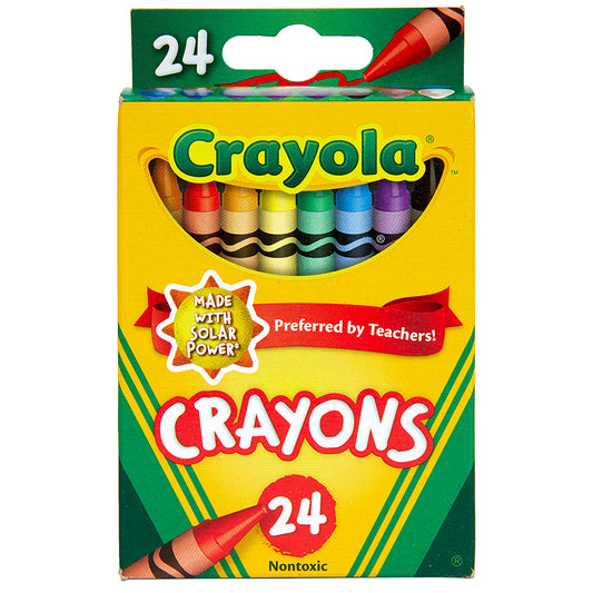 CRAYOLA CRAYONS 24 COLOR PEGGABLE