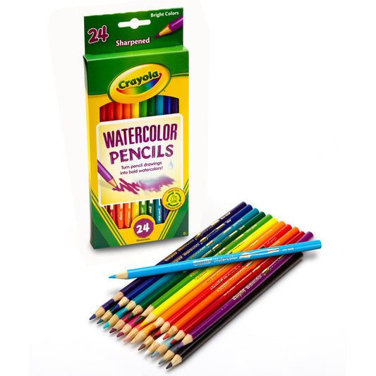 CRAYOLA WATERCOLOR PENCILS 24 COLOR