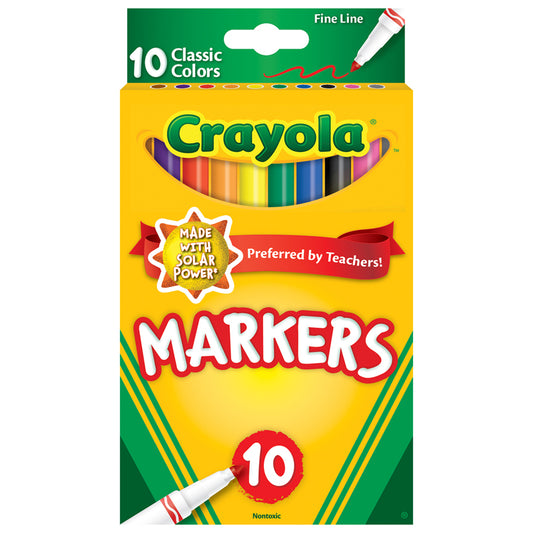 10CT FINE LINE COLORMAX MARKERS