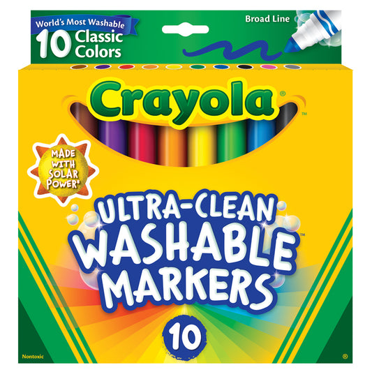 10CT WASHABLE COLOR MAX MARKERS