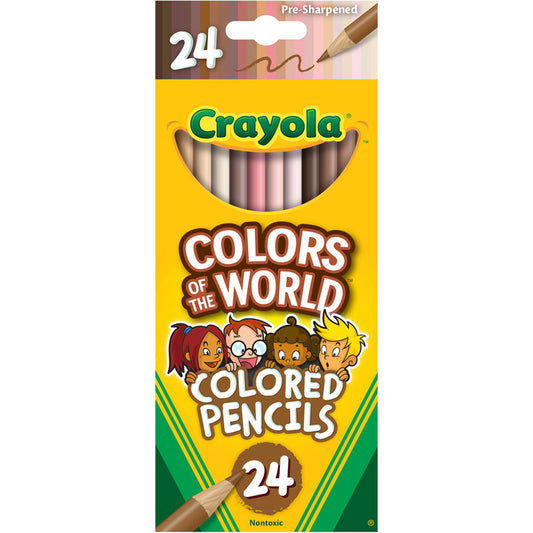 COLORS OF WORLD COLORED PENCLS 24PK