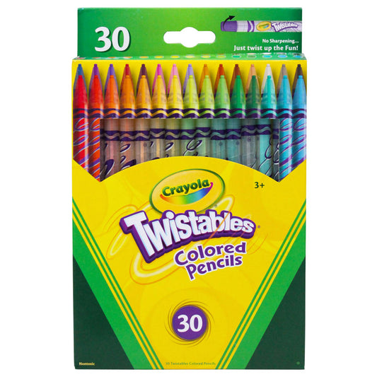 CRAYOLA TWISTABLES 30 CT COLORED