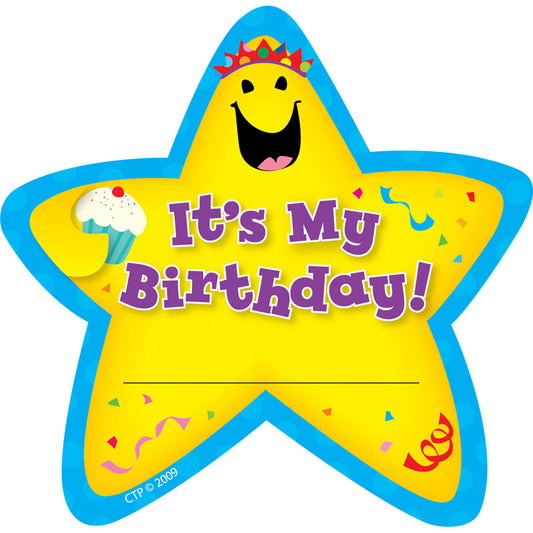 STAR BADGES ITS MY BIRTHDAY 36/PK