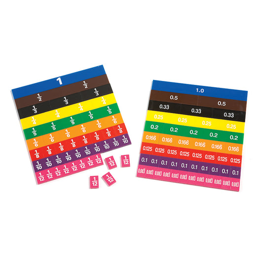 FRACTION & DECIMAL TILES IN TRAY