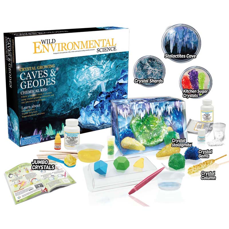 CRYSTL GROW CAVES & GEODES CHEM KIT