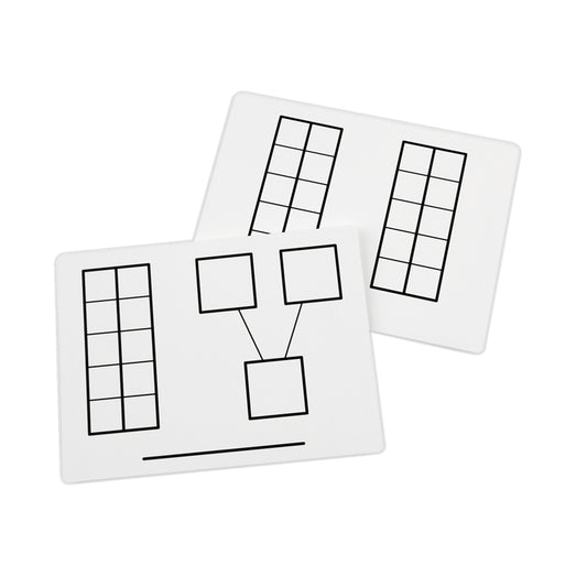 WRITE AND WIPE TEN FRAME MATS