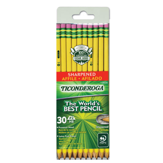 TICONDEROGA NO 2 PRE SHARPENED 30PK