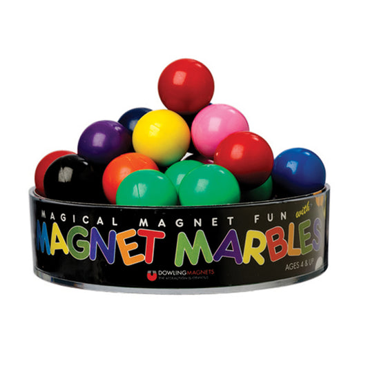 MAGNET MARBLES 20 SOLID COLORED