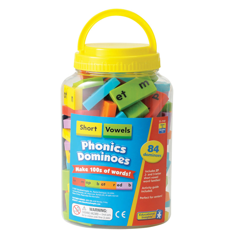 PHONICS DOMINOES SHORT VOWELS