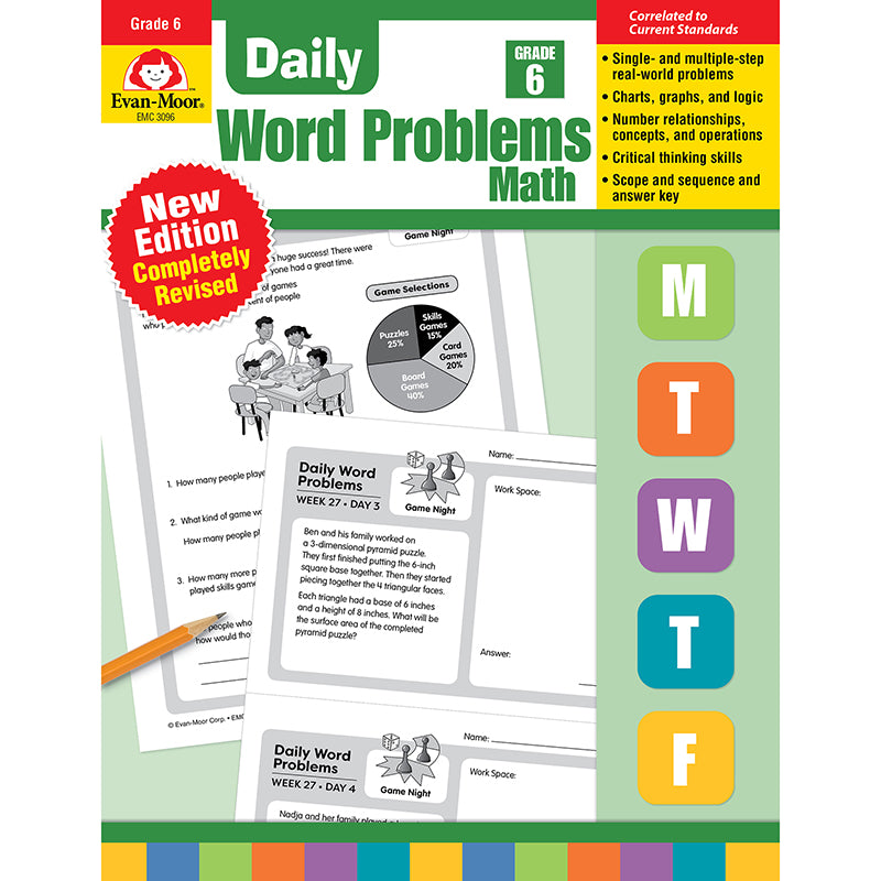 DAILY WORD PROBLEMS MATH GRADE 6 – McGregor's Teacher Supplies