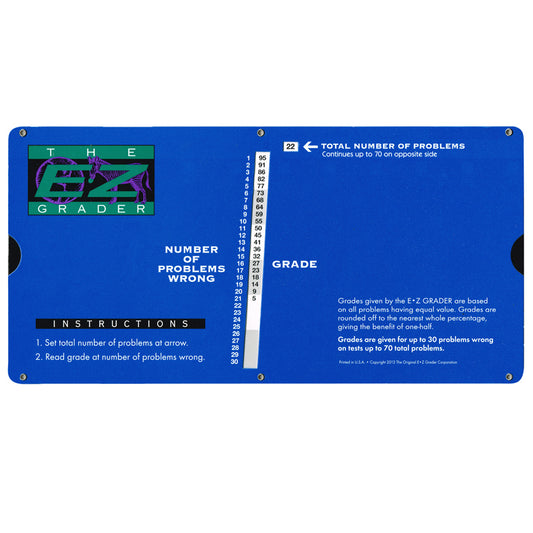 LARGE PRINT E-Z GRADER ROYAL BLUE