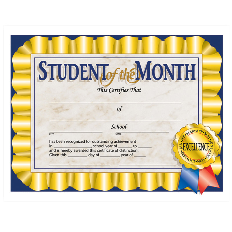 STUDENT OF THE MONTH 30/PK 8.5 X 11