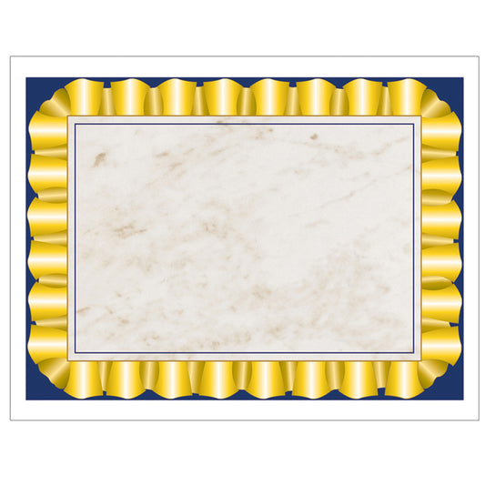 GOLD RIBBON CERTIFICATE BORDER