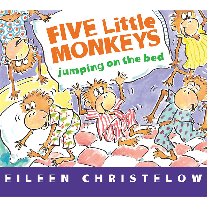 FIVE LITTLE MONKEYS JUMPING ON BED