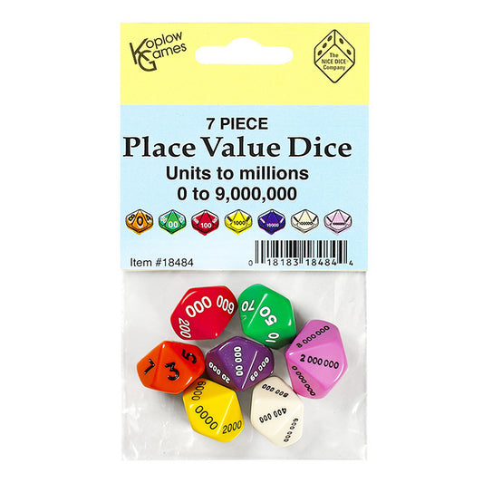 PLACE VALUE DICE SET 7 PCS