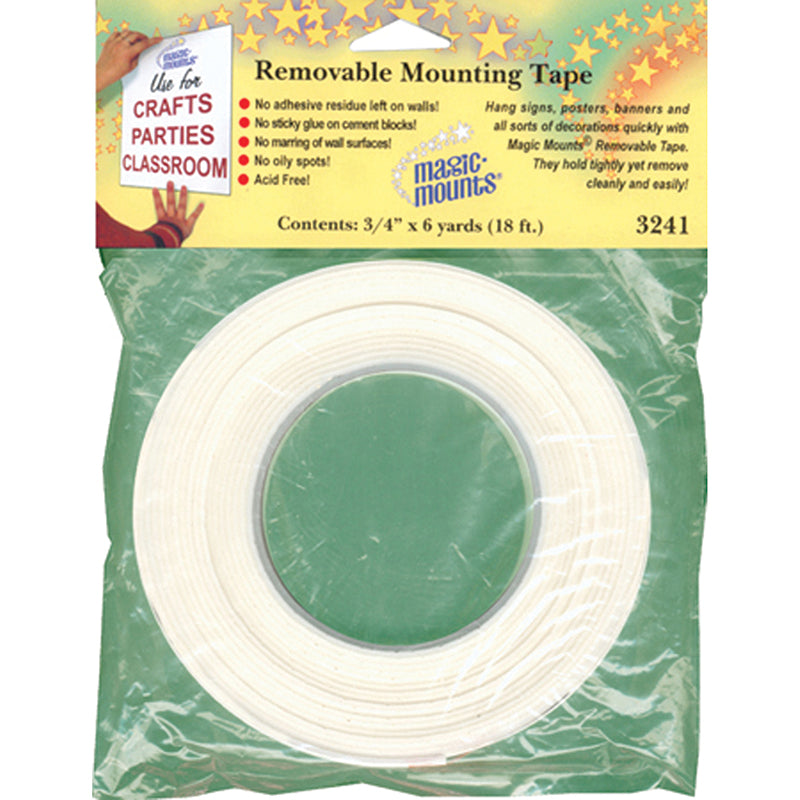 WALL MOUNTING TAPE 3/4 X 6 YARDS