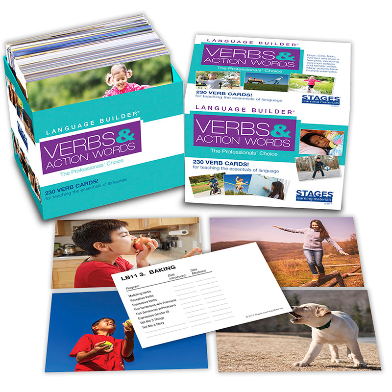 LANG BUILDER PICTURE CARDS VERBS